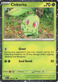 Chikorita (Cosmos Holo) (8) - Miscellaneous Cards & Products Holofoil