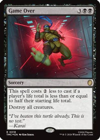 Game Over (Surge Foil) (TMC-018) - Commander: Teenage Mutant Ninja Turtles Foil