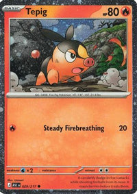 Tepig (Cosmos Holo) (29/217)  - Miscellaneous Cards & Products Holofoil