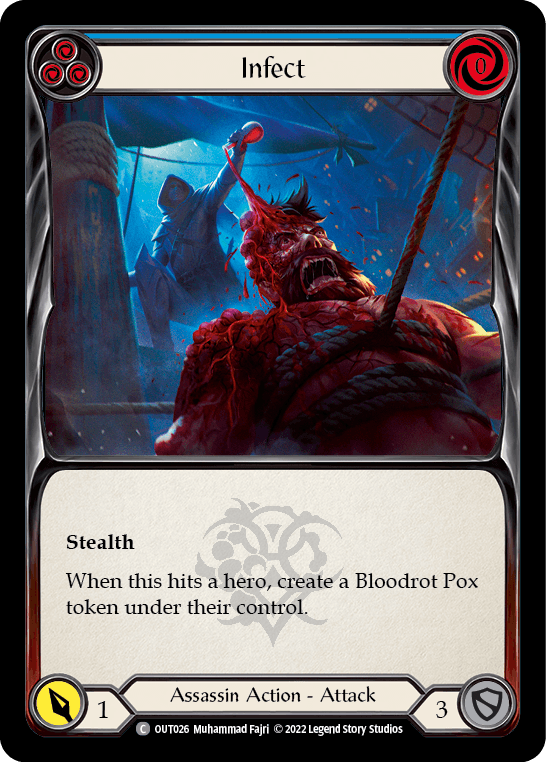 Infect (Blue) [OUT026] (Outsiders) Rainbow Foil - POKÉ JEUX