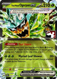 Teal Mask Ogerpon ex (Prize Pack Series ) (25/167)  - Prize Pack Series Cards Holofoil