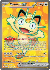 Meowth ex (107/088)  - ME03 Perfect Order Holofoil
