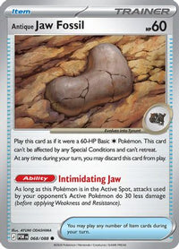 Antique Jaw Fossil (68) - ME03 Perfect Order Reverse Holofoil