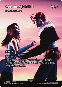 A Promise Fulfilled - Light Up the Stage (Showcase) (FCA-039) - FINAL FANTASY: Through the Ages Foil