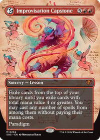 Improvisation Capstone (Borderless) (SOS-294) - Secrets of Strixhaven Foil