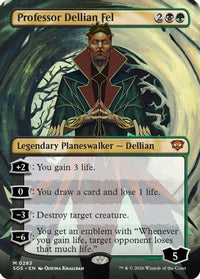 Professor Dellian Fel (Borderless) (SOS-283) - Secrets of Strixhaven