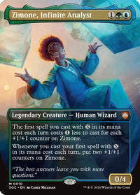 Zimone, Infinite Analyst (Borderless) (SOC-010) - Commander: Secrets of Strixhaven Foil