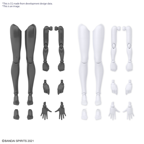 30MS OPTION BODY PARTS ARM PARTS & LEG PARTS [WHITE/BLACK] (Pre-Order)