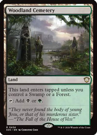 Woodland Cemetery (SOC-424) - Commander: Secrets of Strixhaven