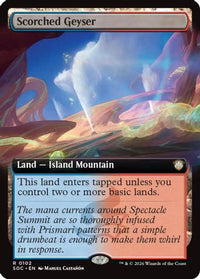 Scorched Geyser (Extended Art) (SOC-102) - Commander: Secrets of Strixhaven