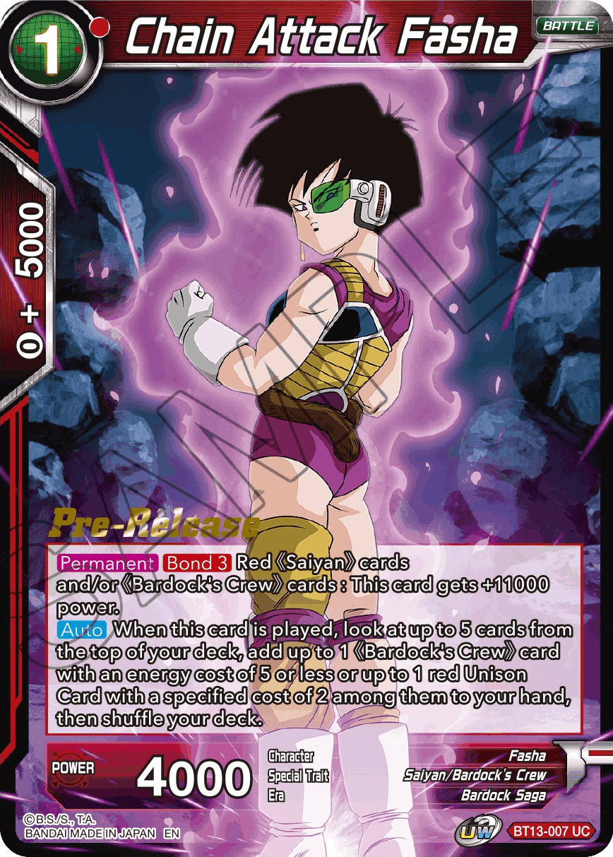 Chain Attack Fasha (BT13-007) [Supreme Rivalry Prerelease Promos] - POKÉ JEUX