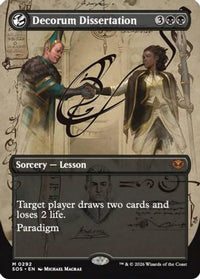 Decorum Dissertation (Borderless) (SOS-292) - Secrets of Strixhaven Foil