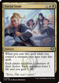Social Snub (SOS-228) - Secrets of Strixhaven Foil