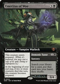 Emeritus of Woe (Extended Art) (SOS-324) - Secrets of Strixhaven Foil