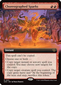 Choreographed Sparks (Extended Art) (SOS-331) - Secrets of Strixhaven Foil