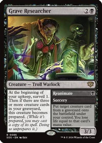 Grave Researcher (PPSOS-085) - Promo Pack: Secrets of Strixhaven Foil