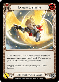 Express Lightning (Red) [MON051-RF] (Monarch) 1st Edition Rainbow Foil - POKÉ JEUX