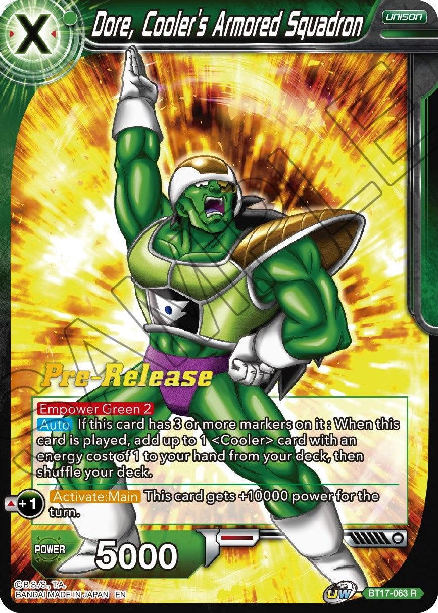 Dore, Cooler's Armored Squadron (BT17-063) [Ultimate Squad Prerelease Promos] - POKÉ JEUX