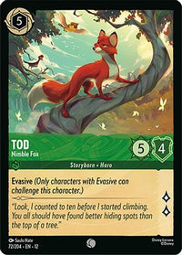 Tod - Nimble Fox (72/204) - Wilds Unknown Cold Foil