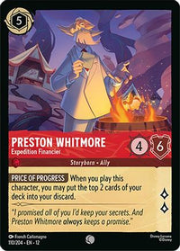 Preston Whitmore - Expedition Financier (110/204) - Wilds Unknown Cold Foil
