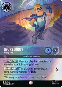 Incrediboy - Buddy Pine (Epic) (221/204) - Wilds Unknown Holofoil