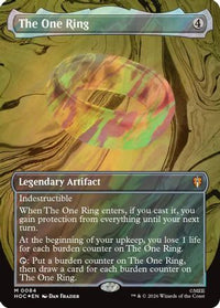 The One Ring (Borderless) (Surge Foil) (HOB-084) - The Hobbit Foil