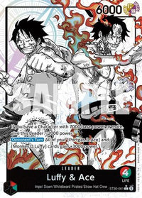 Luffy & Ace (Parallel) (ST30-001) - Starter Deck EX: Luffy & Ace Foil