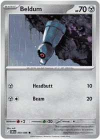 Beldum (59) - ME04 Chaos Rising Reverse Holofoil