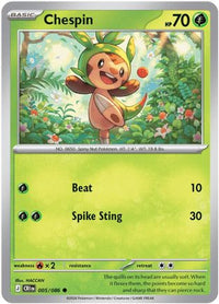 Chespin (5/086)  - ME04 Chaos Rising
