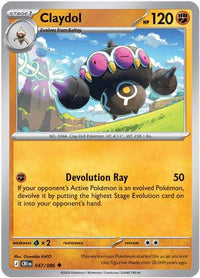 Claydol (47/086)  - ME04 Chaos Rising Reverse Holofoil