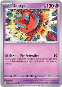 Deoxys (33/086)  - ME04 Chaos Rising Reverse Holofoil
