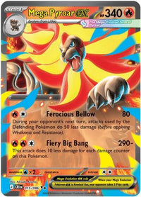 Mega Pyroar ex (15/086)  - ME04 Chaos Rising Holofoil