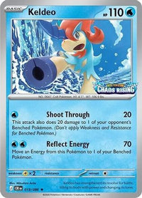Keldeo (Chaos Rising Stamped) (019/086)  - Miscellaneous Cards & Products Holofoil