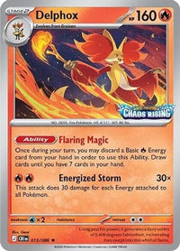 Delphox (Chaos Rising Stamped) (013/086)  - Miscellaneous Cards & Products Holofoil