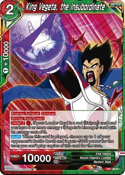 King Vegeta, the Insubordinate (EB1-56) [Battle Evolution Booster] - POKÉ JEUX
