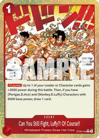 Can You Still Fight, Luffy?! Of Course!! (Parallel) (ST30-016) - Starter Deck EX: Luffy & Ace Foil