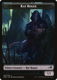 Rat Rogue (NEO-005) - Kamigawa: Neon Dynasty Tokens Foil