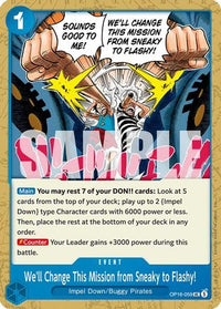 We'll Change This Mission from Sneaky to Flashy! (OP16-059) - The Time of Battle