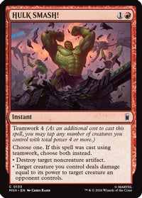 HULK SMASH! (MSH-135) - Marvel Super Heroes Foil