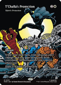 T'Challa's Protection - Teferi's Protection (Borderless) (MAR-051) - Marvel Universe Eternal-Legal