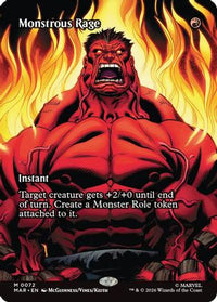 Monstrous Rage (Borderless) (MAR-072) - Marvel Universe Eternal-Legal