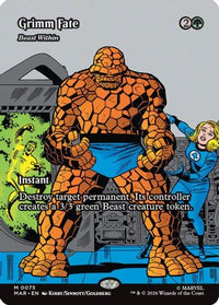 Grimm Fate - Beast Within (Borderless) (MAR-075) - Marvel Universe Eternal-Legal Foil