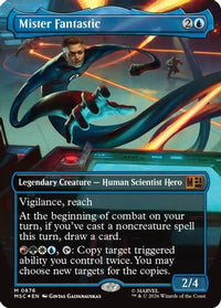 Mister Fantastic (Borderless) (Surge Foil) (MSC-876) - Commander: Marvel Super Heroes Foil