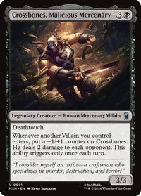 Crossbones, Malicious Mercenary (MSH-091) - Marvel Super Heroes Foil