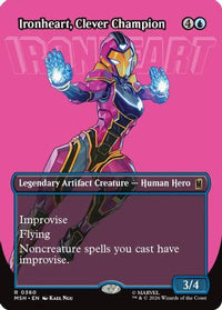 Ironheart, Clever Champion (Borderless) (MSH-360) - Marvel Super Heroes Foil