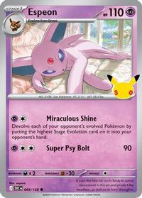 Espeon (69) - ME 30th Celebration Holofoil