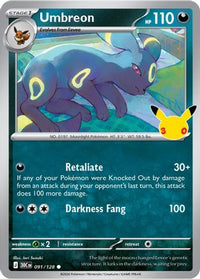 Umbreon (91) - ME 30th Celebration Holofoil