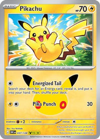Pikachu (37/128)  - ME 30th Celebration Holofoil