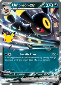 Umbreon ex (92/128)  - ME 30th Celebration Holofoil