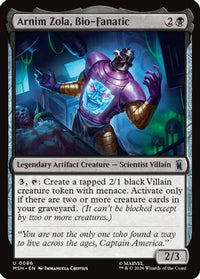 Arnim Zola, Bio-Fanatic (MSH-086) - Marvel Super Heroes Foil
